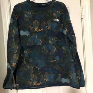 The North Face Camo Sweatshirt - Blue and Green